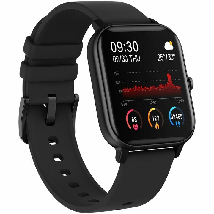 Smart Watch 1 3inches Tft Full Touch Screen Zinic Plastic Body Ip67 Waterproof Multi Sport Mode Compatibility With Ios And Android Black Body With Black Silicon Belt Host 43 37 9mm Strap 230x20mm 45g Smartech Ee