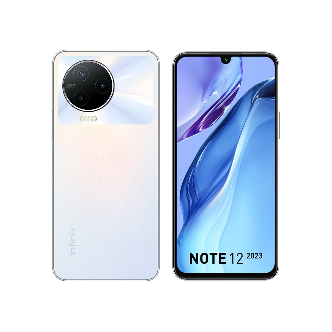 INFINIX Note 12 2023 8/128GB White, Model X676C - Smartech.ee